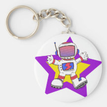 astronauta divertido llavero