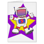 astronauta divertido tarjetas