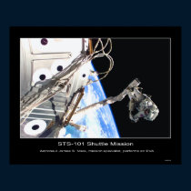 Astronauta James S. Voss, especialista de misión posters