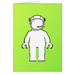 Astronauta Minifig del estilo de Banksy Tarjetón
