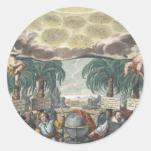 Astronomía del vintage, celestial, atlas por Doppe Pegatinas Redondas