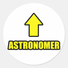 Astrónomo de la flecha etiqueta