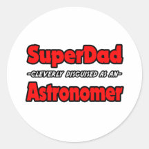 Astrónomo de SuperDad… Pegatina