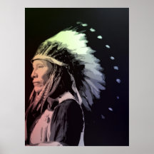 Asustado de Eagle - Siux Posters