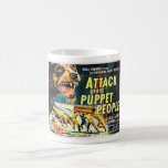 Ataque de la taza de la gente de la marioneta