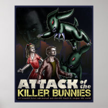 Ataque de los conejitos del asesino posters