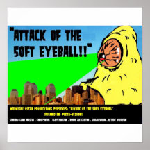¡Ataque del globo del ojo de 50 pies!! Poster