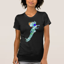 Ataque del pavo real camiseta