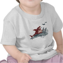 Ataque del tiburón camiseta