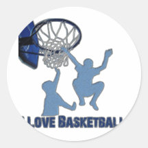 Ataque rápido de ILoveBasketball Pegatina Redonda