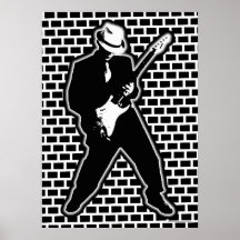 Atasco blanco y negro poster