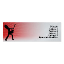 Atasco de la guitarra - flaco tarjetas de negocio