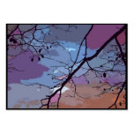 ATC abstracto de la puesta del sol Tarjetas De Visita