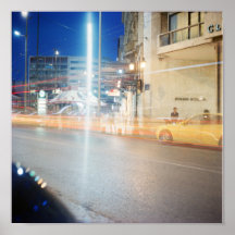 Atenas por noche poster