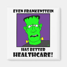 atención sanitaria del frankenstein imanes de nevera