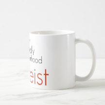 Ateo amistoso de la vecindad taza de café