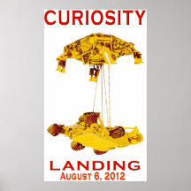 Aterrizaje de la curiosidad:  6 de agosto de 2012 posters