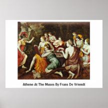 Athene en las musas de Francisco De Vriendt Poster