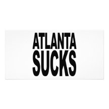 Atlanta chupa tarjeta fotografica personalizada