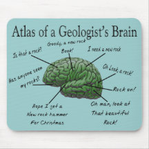 Atlas de los regalos divertidos del cerebro de un  tapete de raton