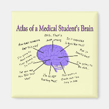 Atlas de un cerebro #2 del estudiante de medicina imán de frigorífico