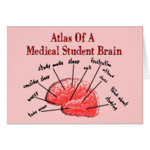 Atlas del cerebro del estudiante de medicina tarjeta