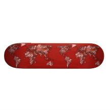Atlas marrón rojo monopatin personalizado