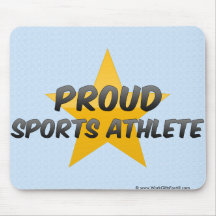 Atleta orgulloso de los deportes alfombrilla de ratones