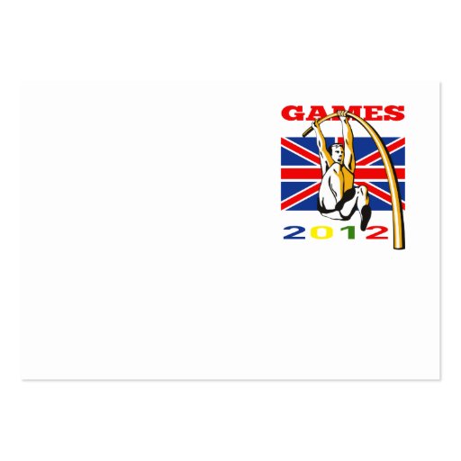 Atletismo 2012 del salto con pértiga de los juegos tarjeta de visita