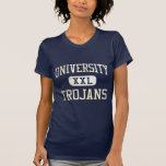 Atletismo de los Trojan de la universidad Camiseta