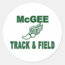 Atletismo de McGee Pegatina