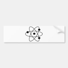 atom auto aufkleber