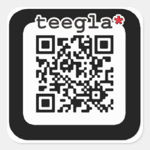 Atraco a mano armada de Teegla Beautee Calcomanía Cuadradas Personalizadas