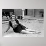 Atractivo en la arena, 1900s tempranos impresiones