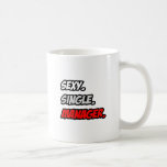 Atractivo. Solo. Encargado Taza
