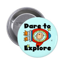 Atrevimiento del astronauta para explorar las cami pin