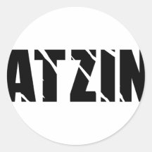atzin pegatina redonda