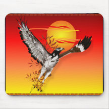 Augur que encuentra el sol de la mañana. mousepad