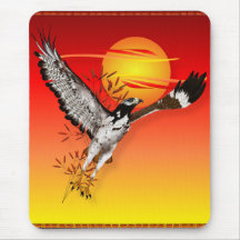 Augur que encuentra el sol de la mañana. mousepad 