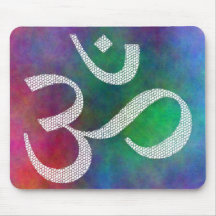 Aum OM colorido Alfombrillas De Raton