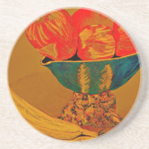 Aún vida fructuosa posavasos cerveza