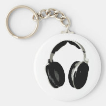 Auricular del arte pop llaveros personalizados