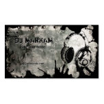 Auriculares y salpicadura de DJ en tarjetas de vis