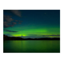 Aurora boreal (borealis de la aurora) postal
