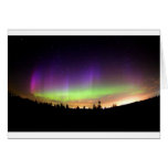Aurora boreal felicitación