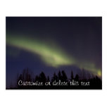 Aurora boreal pacífica; Personalizable Postal
