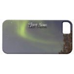 Aurora boreal suave; Personalizable iPhone 5 Funda