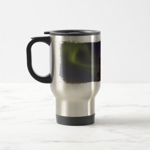 Aurora boreal suave tazas de café