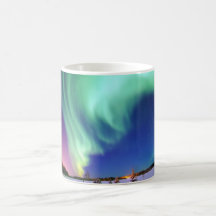 Aurora Borealis en Alaska Tazas