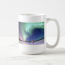 Aurora Borealis - lago bear, Alaska Tazas
